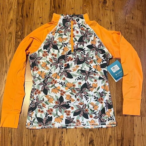 Coolibar Woman’s Match Play Golf Pullover UPF 50+ Sun Protection Wear Long Sleev - Picture 1 of 7